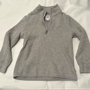 Boy GAP gray pullover 1/4 zip